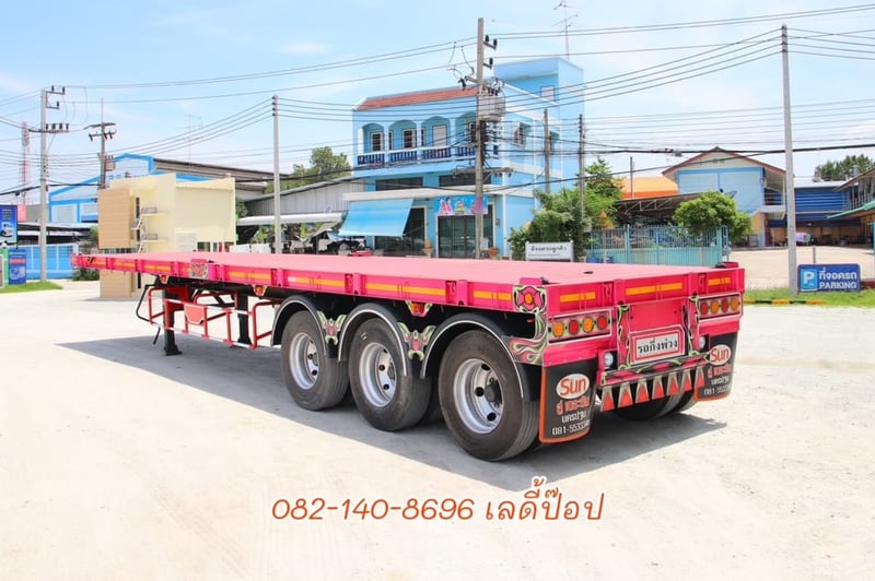 หางพื้นเรียบ สามเพลา อู่ The Sun  ปี 65 (0376)