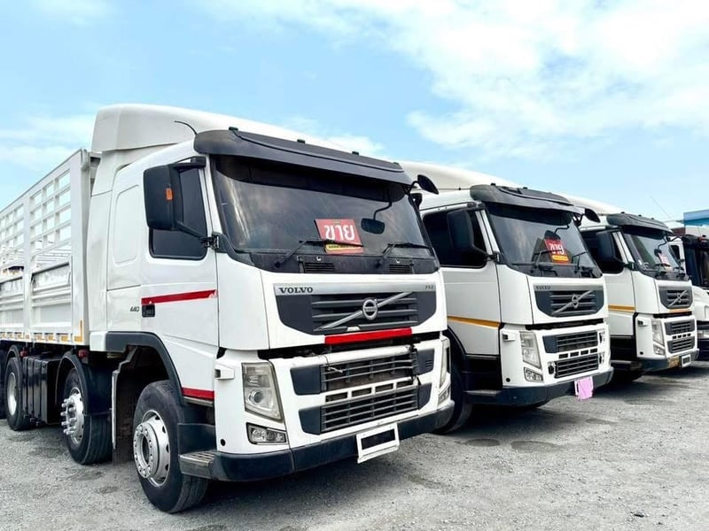 🔥💥โปsลดกระหน่ำต่ำกว่าทุน รถคอกVOLVO 💥🔥  สิบสองล้อคอก VOLVO FM  440แรง ปี 2556 (2900)