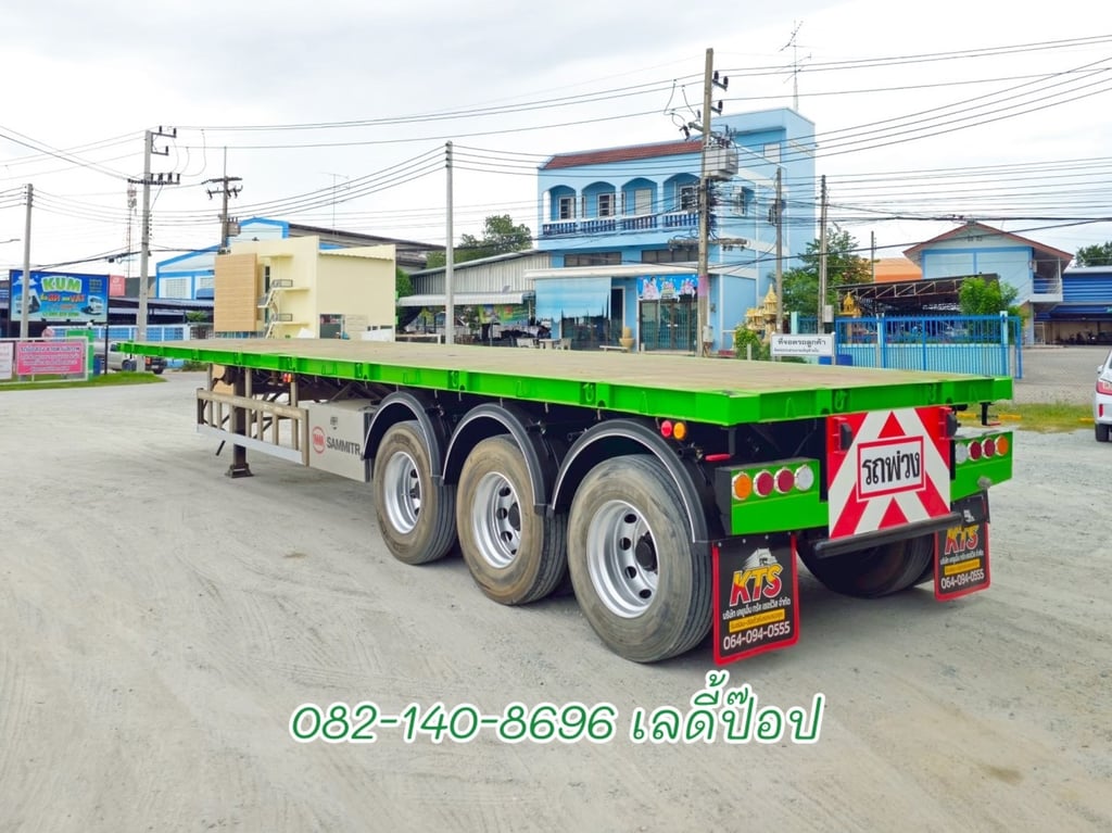 หางพื้นเรียบ สามเพลา อู่สามมิตร ปี 62 (0294)