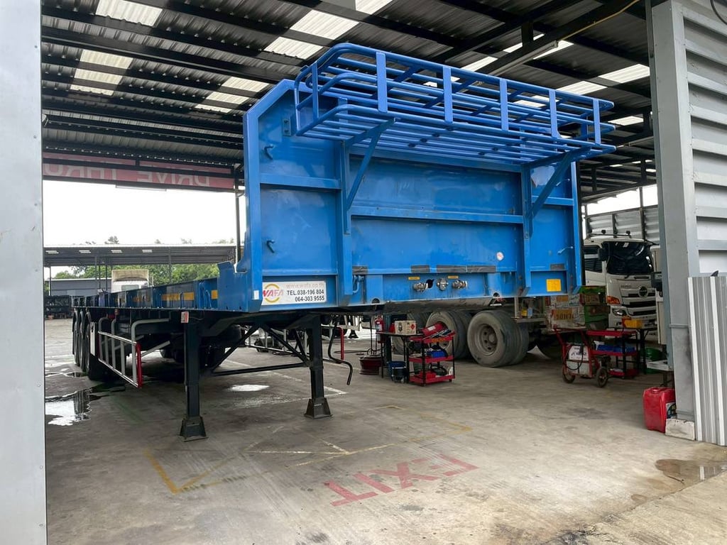 หางพื้นเรียบ สามเพลา อู่ WAFA ปี 2566 (2350) หางพื้นเรียบ สามเพลา อู่ WAFA ปี 2566 (2350)