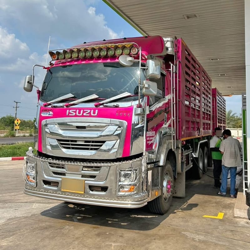 สิบล้อดั้มพ่วงแม่+ลูก   ISUZU FXZ 360 แรงปี 65 