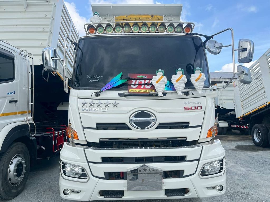 สิบล้อดั้มพ์พ่วงแม่ลูก HINO VICTOR 500 FM1A 344แรง ปี 65 (1820,1821) สิบล้อดั้มพ์พ่วงแม่ลูก HINO VICTOR 500 FM1A 344แรง ปี 65 (1820,1821)