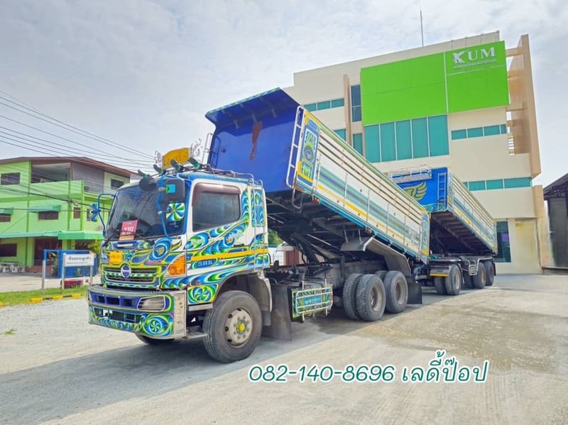 สิบล้อดั้มพ์พ่วง HINO FM1A 344แรง ปี 2556 (3163,3164)