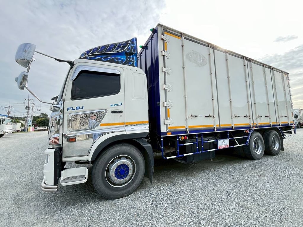 สิบล้อตู้สิบบาน HINO FL8J 260แรง ปี 2564 (6127)