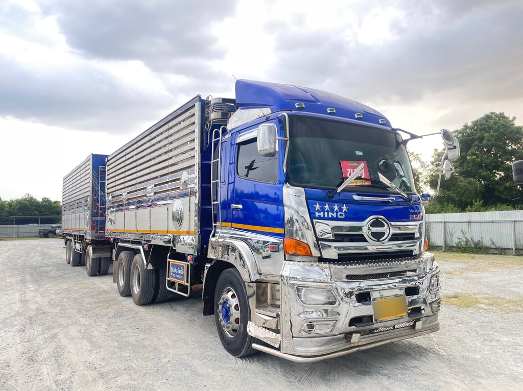 สิบล้อดั้มพ์พ่วง HINO FM1A 344 แรง ปี 2566 (2108,2066) 