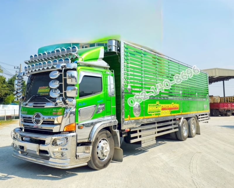 สิบล้อกระบะคอก HINO FL8J 260 แรงม้า ปี 2566 (5115)