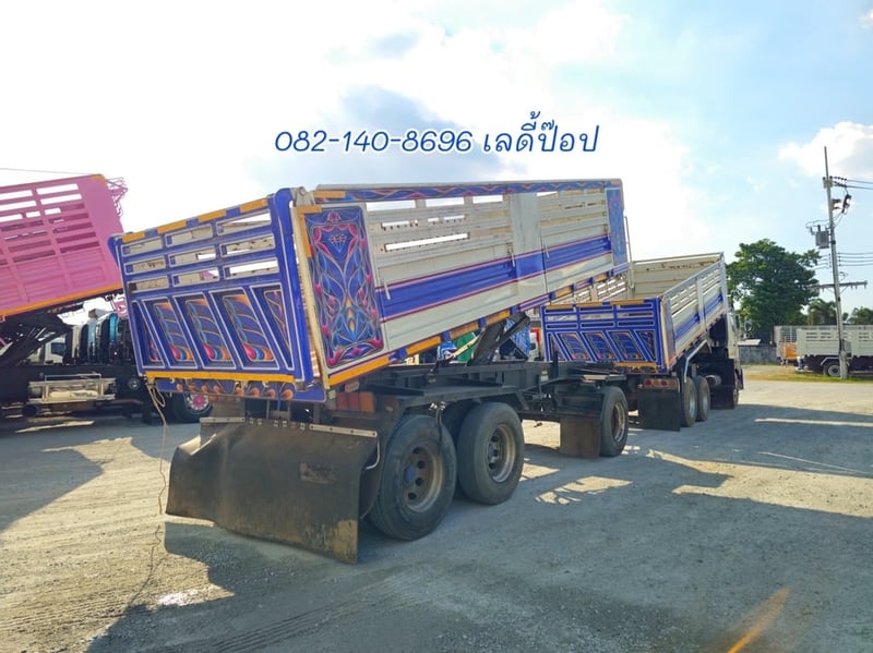 สิบล้อดั้มพ์พ่วง HINO VICTOR 500 FM2P 380แรง ปี 61 (8844,8845)