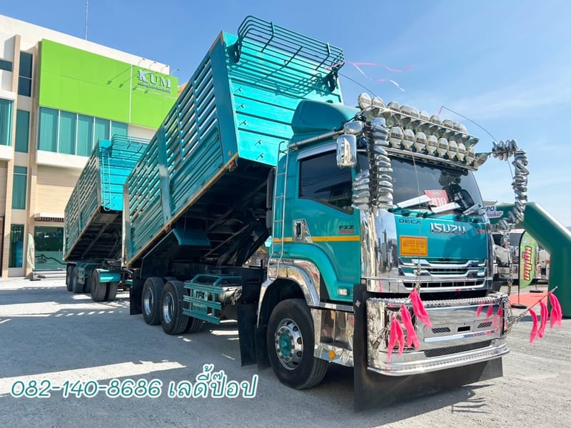 สิบล้อดั้มพ์พ่วง ISUZU FXZ 360แรง ปี 66 (5392,5393)