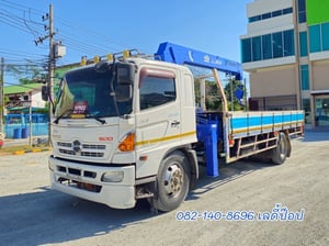 หกล้อกระบะติดเครน TADANO 8 ตัน 3 ปลอก HINO FG8J 212แรง ปี 2556 (7098)
