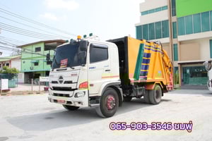 ⚡️ปีใหม่ ไมล์น้อย มาตรฐาน⚡️  หกล้อบรรทุกขยะ HINO FG8J 240 แรง ปี 2566 (4039)