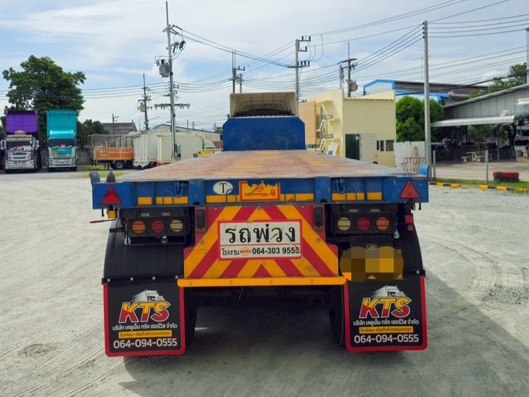 สิบล้อหัวลาก HINO FM1A 344แรง ปี 2566 พร้อมหางพื้นเรียบ สามเพลา อู่ WAFA ปี 2566 (2348,2350)