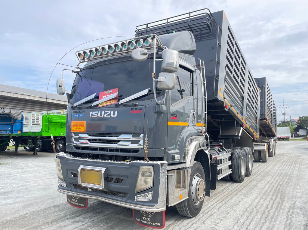 สิบล้อดั้มพ์พ่วง ISUZU FXZ 360 แรง ปี 2566 (7740,7741) สิบล้อดั้มพ์พ่วง ISUZU FXZ 360 แรง ปี 2566 (7740,7741)