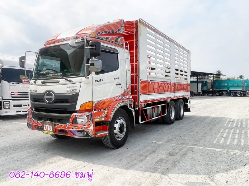 สิบล้อคอก HINO FL8J 260 แรง ปี 2559 (2895)