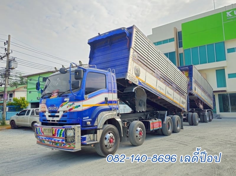 สิบสองล้อดั้มพ์แท้คอกเกษตร  ISUZU FYH 360แรง ปี 2557 (2465,2466)