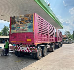 สิบล้อดั้มพ่วงแม่+ลูก   ISUZU FXZ 360 แรงปี 65 