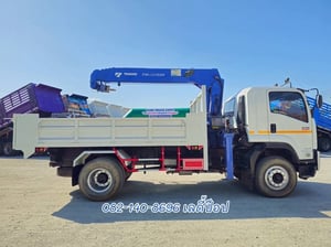 หกล้อดั้มพ์ติดเครน ISUZU FTR  240แรง ปี 66 (3266)