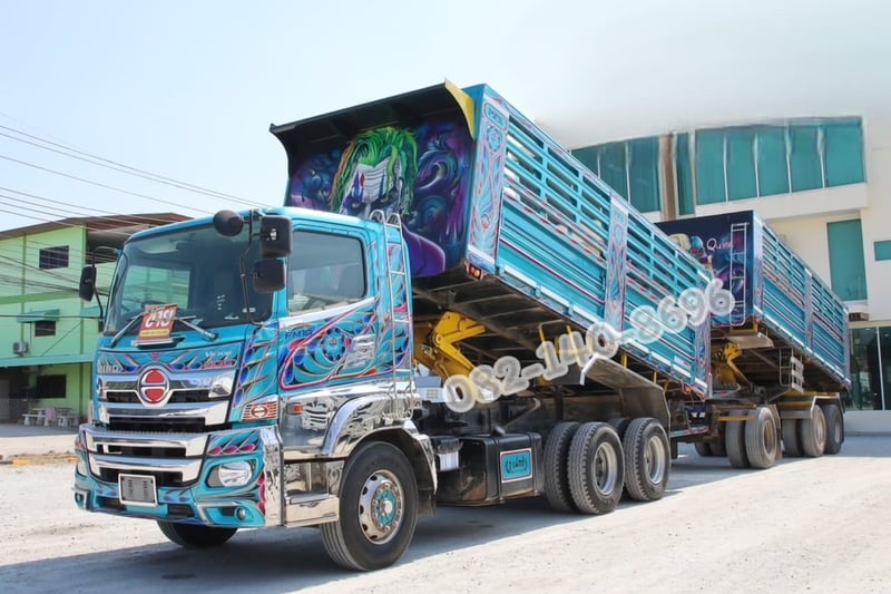 สิบล้อดั้มพ์พ่วง HINO FM1A  344 แรงม้า ปี 67 (5491)