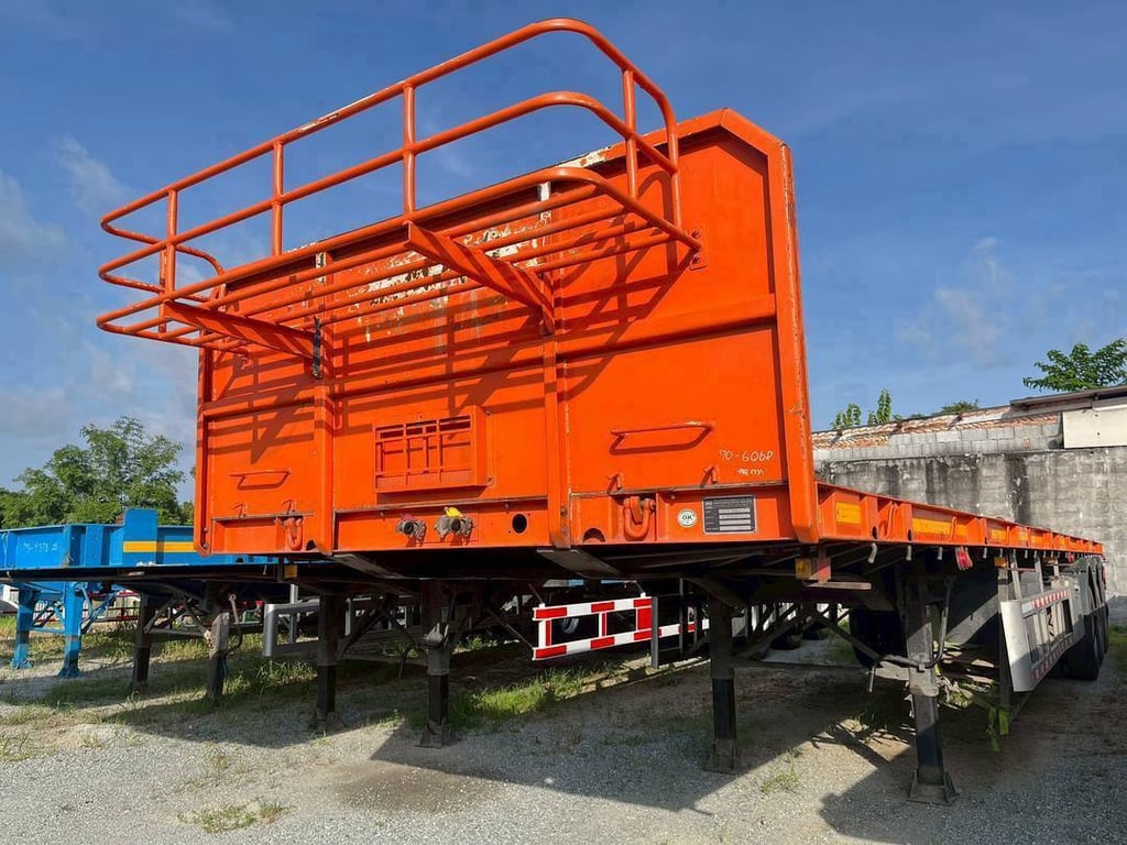หางพื้นเรียบ สามเพลา อู่สามมิตร ปี 65 (6080) หางพื้นเรียบ สามเพลา อู่สามมิตร ปี 65 (6080)