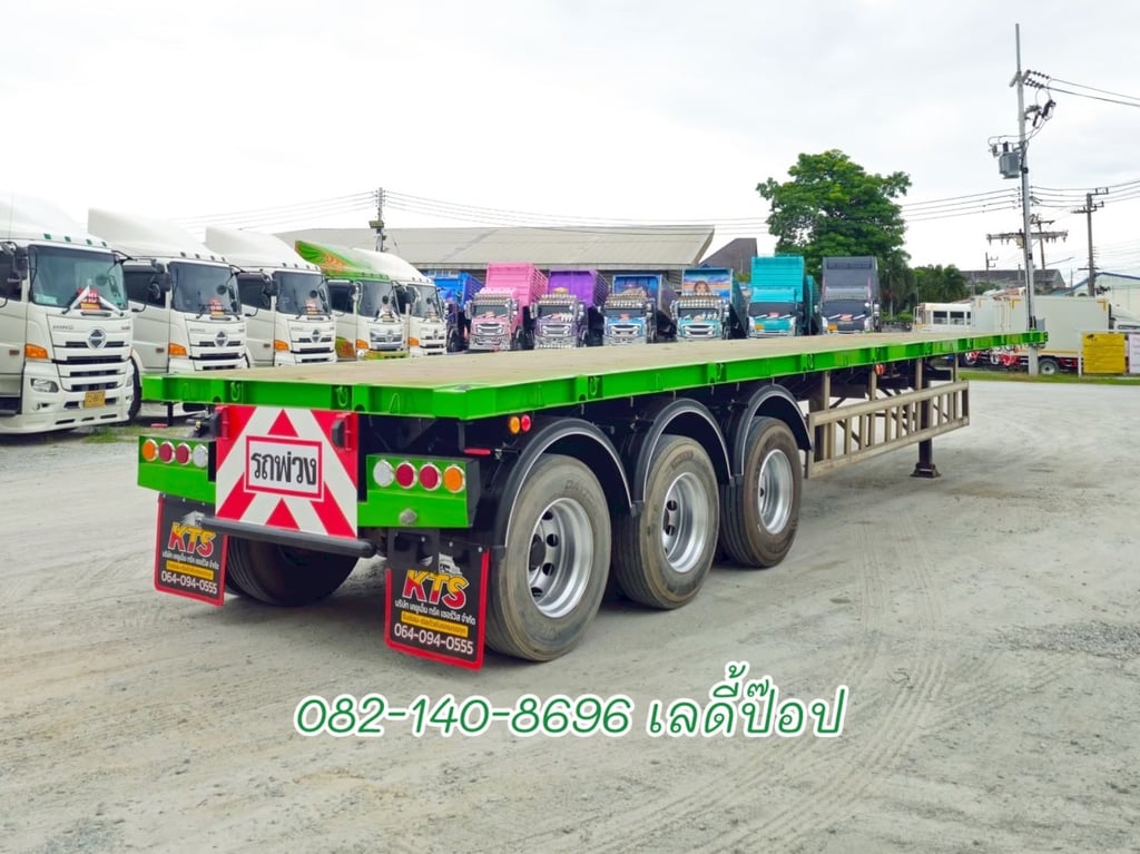 หางพื้นเรียบ สามเพลา อู่สามมิตร ปี 62 (0294)