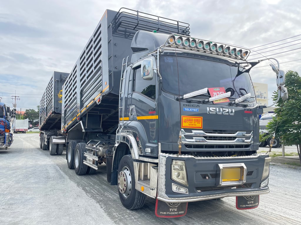 สิบล้อดั้มพ์พ่วง ISUZU FXZ 360 แรง ปี 2566 (7740,7741) สิบล้อดั้มพ์พ่วง ISUZU FXZ 360 แรง ปี 2566 (7740,7741)