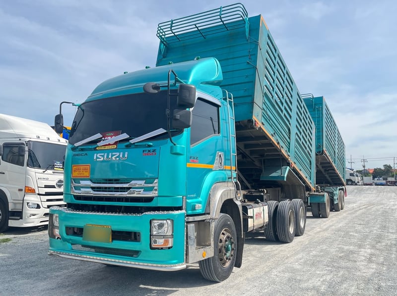 สิบล้อดั้มพ์พ่วงเกษตร ISUZU FXZ 360แรง ปี 2566 (5392,5393)