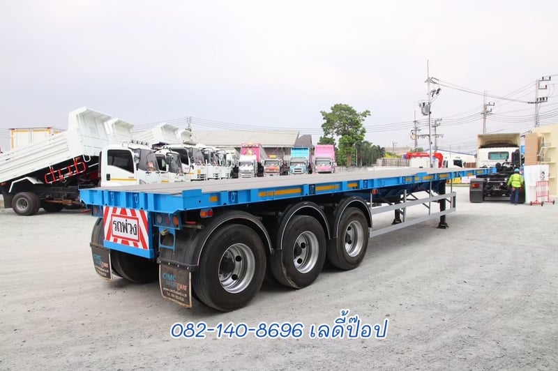 หางพื้นเรียบ สามเพลา  อู่ CIMC ปี 64 (8294)