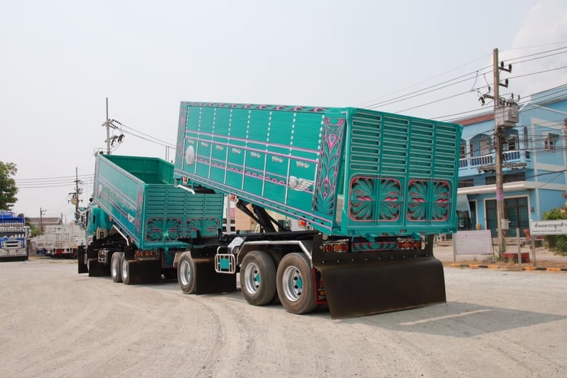 สิบล้อดั้มพ์พ่วง ISUZU FXZ  360 แรงม้า ปี 65 (1245,1246)