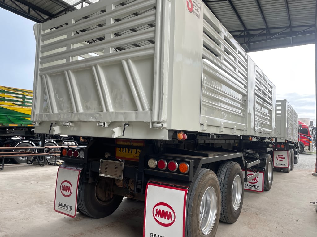 สิบล้อดั้มพ์พ่วงแม่ลูก กระบะสามมิตรแท้  HINO FM1A 344แรง ปี 2566 (1506,1507)