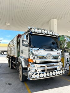 สิบล้อดั้มพ์ HINO FM1A 344 แรงม้า ปี 66 กระบะสามมิตร ไมล์ 152,xxx km. (5411)