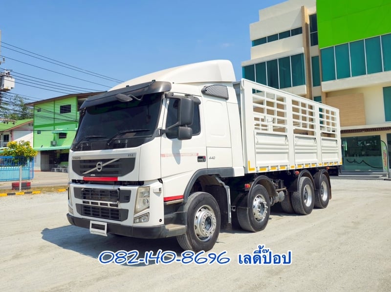 สิบสองล้อคอกพ่วงลูก สองคาน VOLVO FM 440แรง ปี 2556 (2894,6467)