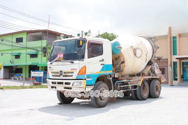 สิบล้อโม่ปูน HINO FM1A  330 แรง ปี 55 (0742)