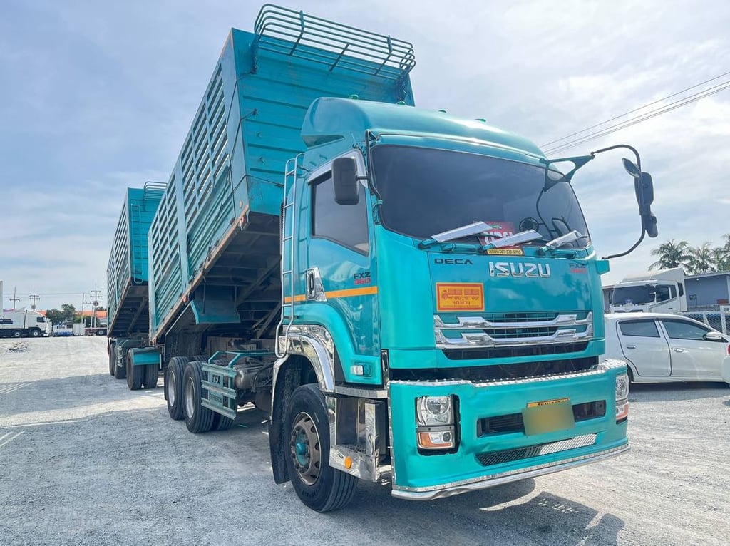 สิบล้อดั้มพ์พ่วงเกษตร ISUZU FXZ 360 แรง ปี 2566 (5392,5393) สิบล้อดั้มพ์พ่วงเกษตร ISUZU FXZ 360 แรง ปี 2566 (5392,5393)