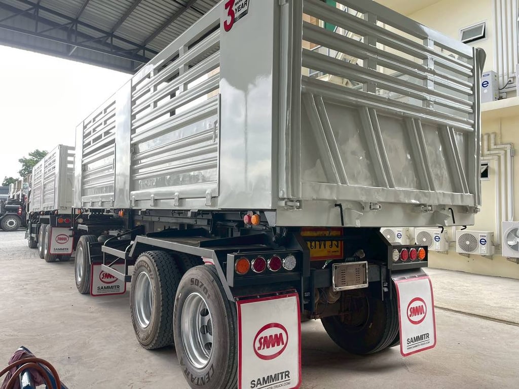 สิบล้อดั้มพ์พ่วงแม่ลูก กระบะสามมิตรแท้ HINO FM1A 344 แรง ปี 2566 (1506,1507)
