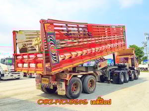 สิบสองล้อหัวลาก HINO  FM1A 344แรง ปี 2566 พ่วงเซมิดั้มพ์เสาธง สองเพลา อู่ CCT ปี 2566 (9078,9079)