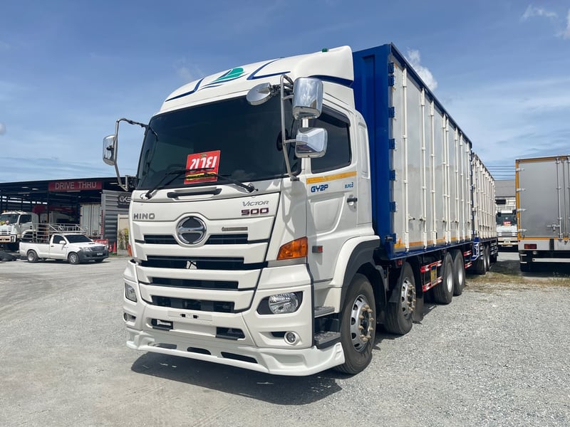 สิบสองล้อตู้สิบบาน HINO GY2P 380แรง ปี 65 (2556)