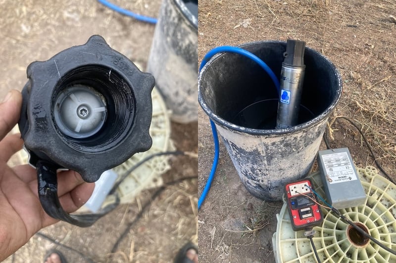 ปั๊มบาดาลตัวยาวสำหรับบ่อ4นิ้ว Franklin 1Hp. 220V Made in USA 