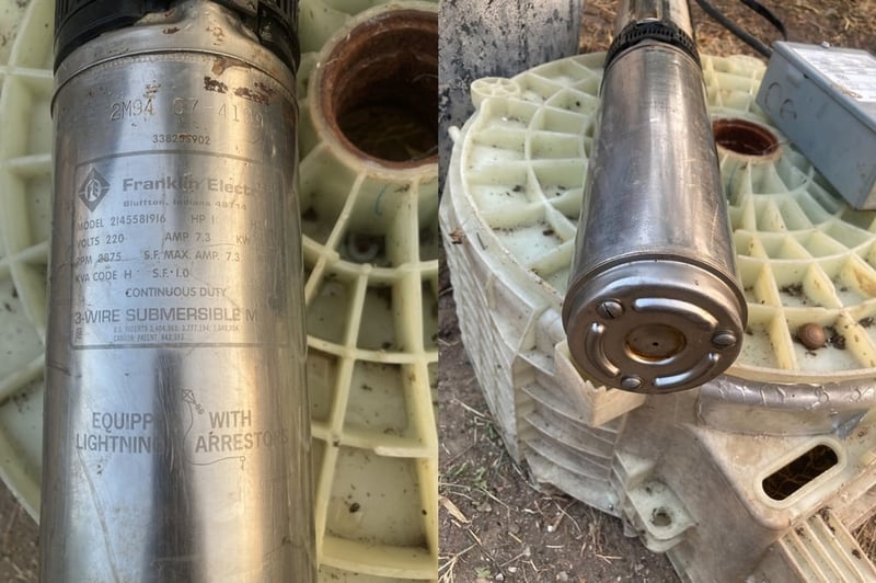 ปั๊มบาดาลตัวยาวสำหรับบ่อ4นิ้ว Franklin 1Hp. 220V Made in USA 