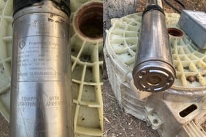 ปั๊มบาดาลตัวยาวสำหรับบ่อ4นิ้ว Franklin 1Hp. 220V Made in USA 