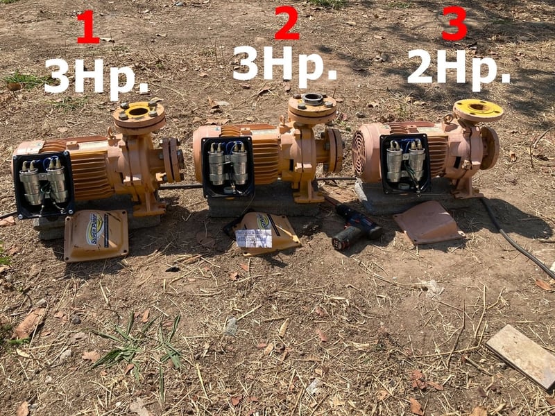 ปั๊มน้ํามิตซูบิชิ3Hp.+2Hp. ไฟบ้าน2สาย