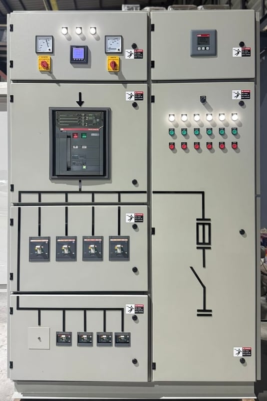 ขายตู้ Mdb Main air circuit breaker Abb 1250A พร้อม Capbank 40kvar x 6step Pipat 098-2641749