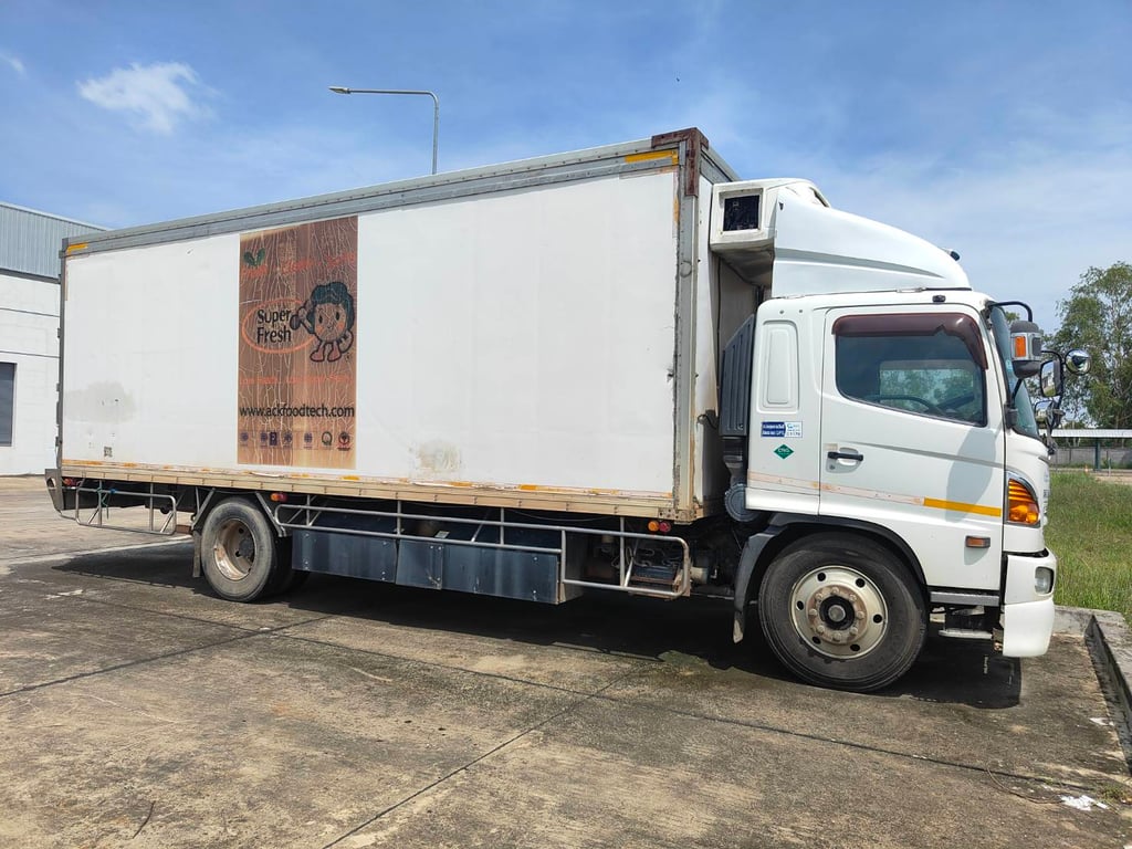 HINO FG 220แรงม้า รถบรรทุก 6ล้อ ตู้เย็น ปี 2015 HINO FG 220แรงม้า รถบรรทุก 6ล้อ ตู้เย็น ปี 2015
