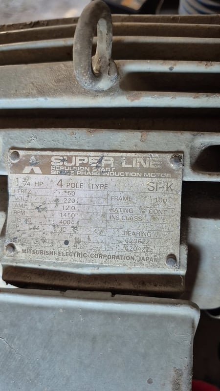 ขายมอเตอร์ มิซูบิชิ 1  แรง  แแรงถ่าน