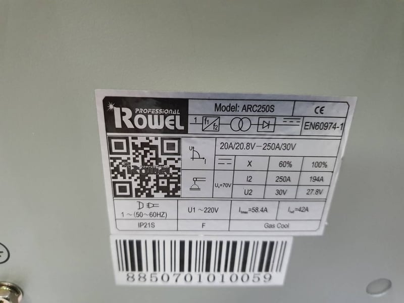 เครื่องเชื่อม Rowel ARC160 ของใหม่เก่าเก็บ