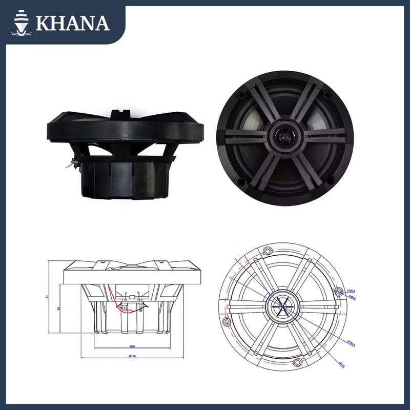 ลำโพงขนาด 6.5 นิ้ว 120วัตต์ ของใหม่ไม่เคยผ่านการใช้งาน