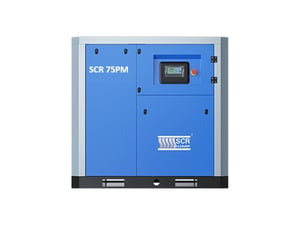 ปั๊มลมสกรู75HP ยี่ห้อ SCR75PM INVERTER GERMANY ประหยัดพลังงาน 30 - 40 เปอร์เซนต์