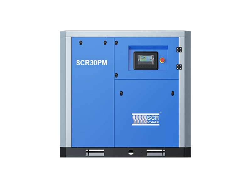 ปั๊มลมสกรู30HP ยี่ห้อ SCR30PM INVERTER GERMANY ประหยัดพลังงาน 30 - 40 เปอร์เซนต์