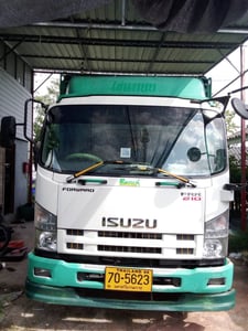 ISUZU FRR 210แรงม้า รถบรรทุก 6ล้อ กระบะเหล็ก ปี2023