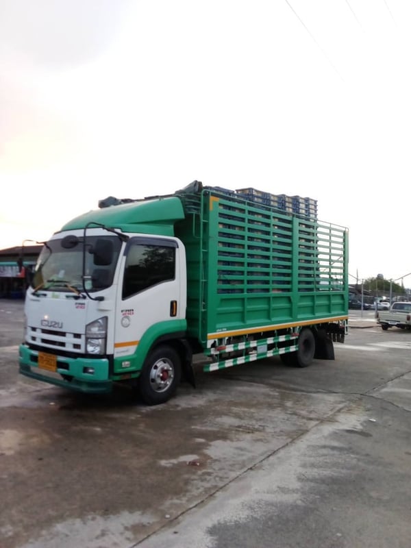 ISUZU FRR 210แรงม้า รถบรรทุก 6ล้อ กระบะเหล็ก ปี2023