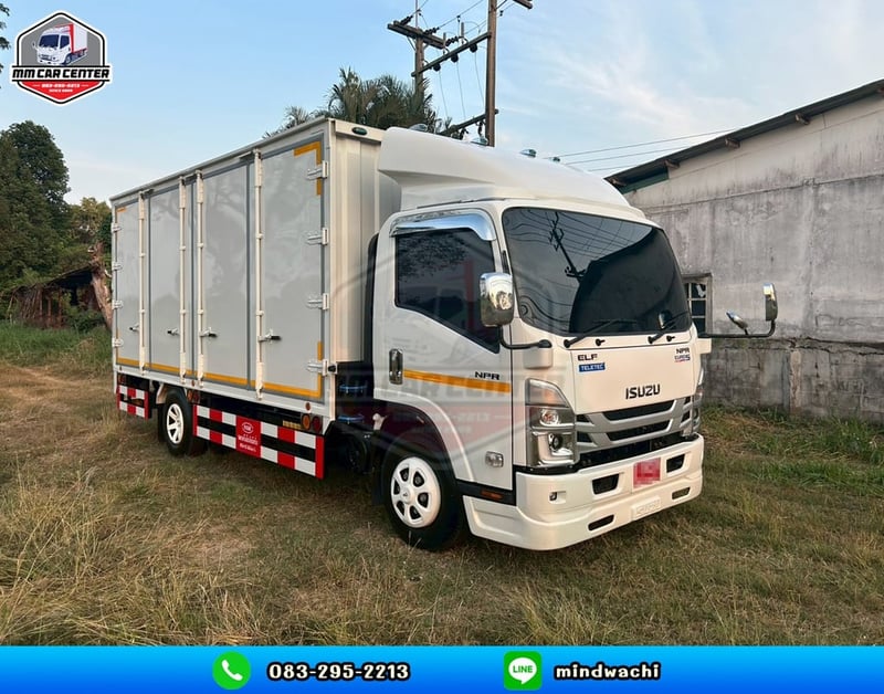 ISUZU NPR รถบรรทุก 6ล้อ ตู้แห้ง ปี2024 เลขไมล์ 3,655 กม.
