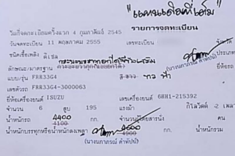 ขาย6ล้อดั้ม5คิว(รถจดประกอบ) อีซุซุ-FRR-ปี47-195แรง สภาพสวยพร้อมใช้งาน